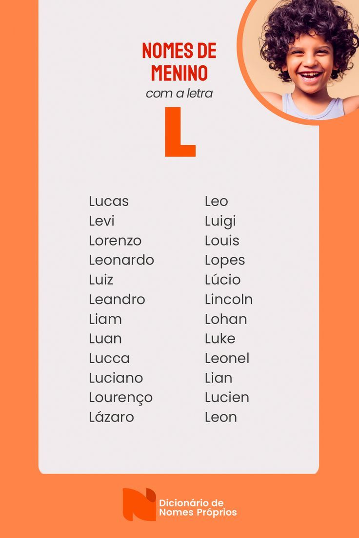 nomes de menino com L