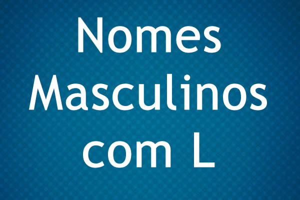 nomes com L curtos masculino