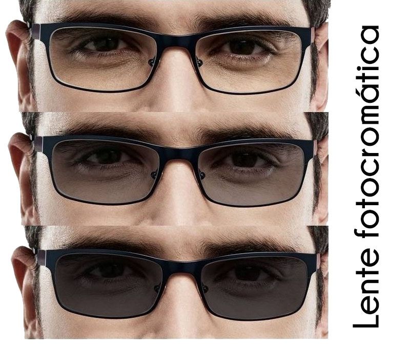óculos de grau masculino com lentes que escurecem