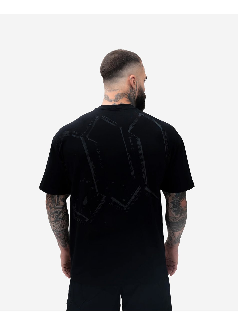 camiseta masculina oversized academia