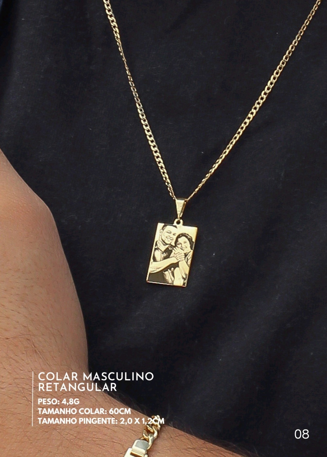 pingente masculino personalizado barato