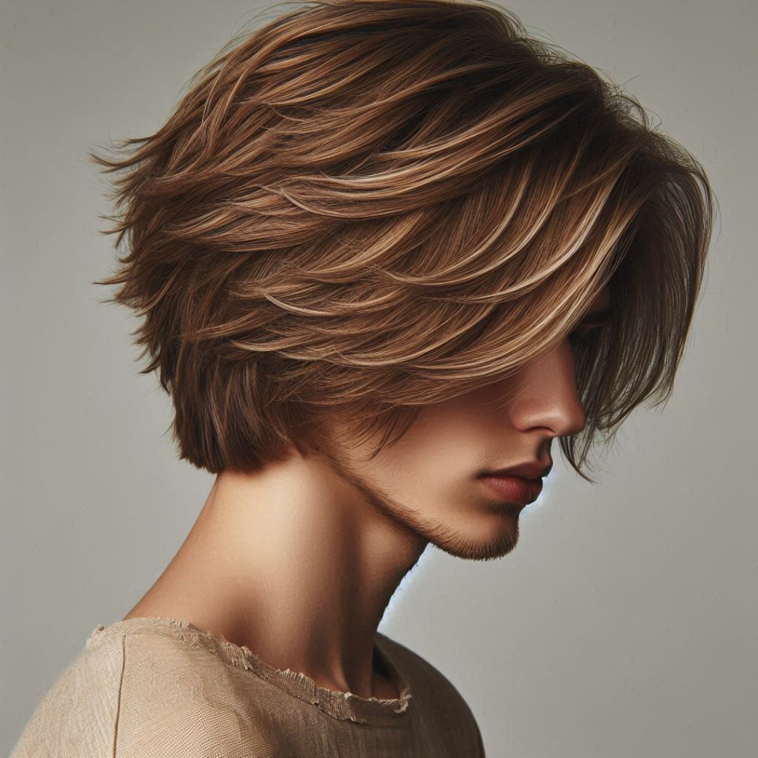 corte pixie masculino