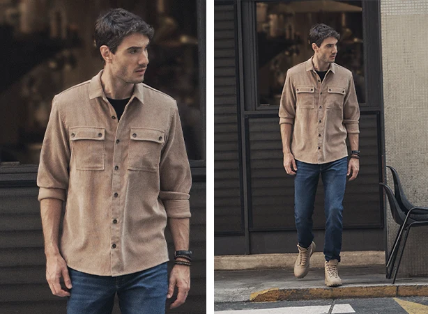 como combinar cores terrosas masculino