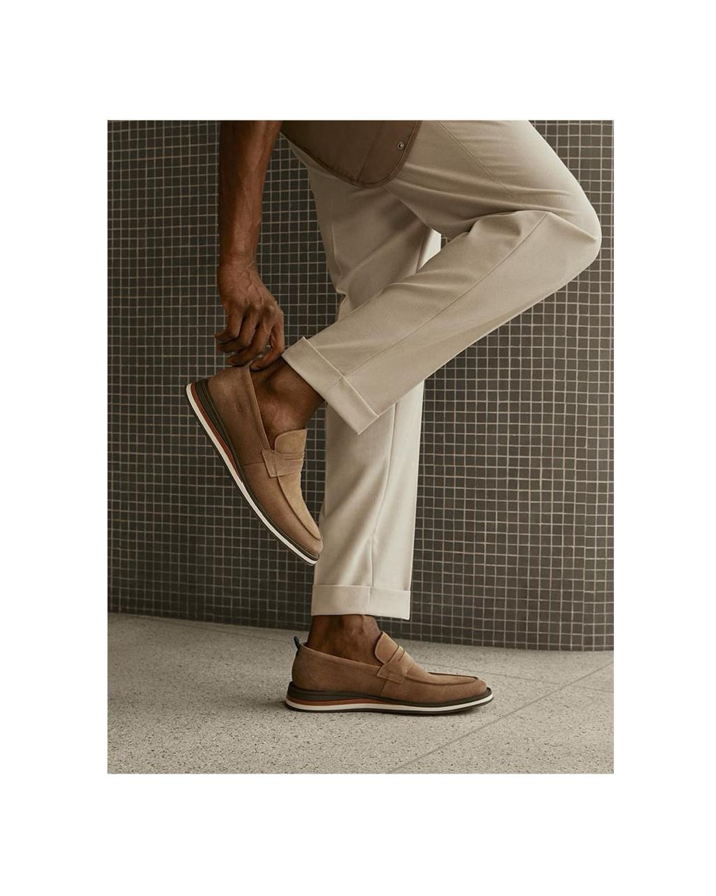 sapato masculino camurça casual