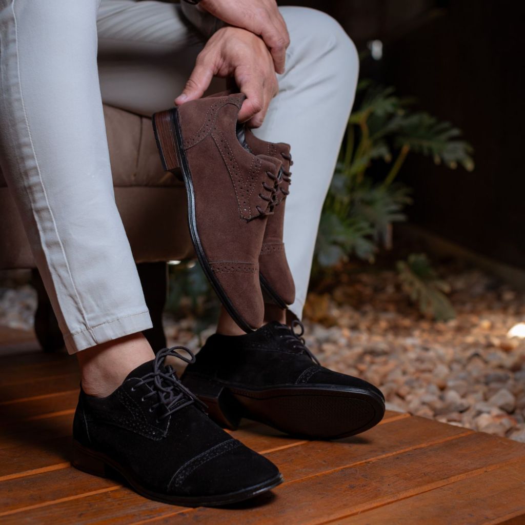 mocassim camurça masculino