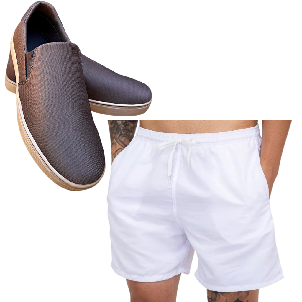 qual sapato combina com bermuda masculina