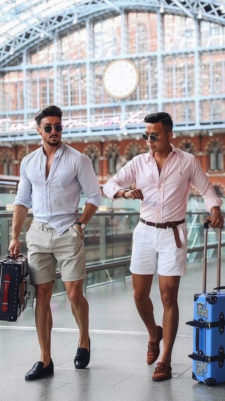 looks masculinos com bermuda e sapato