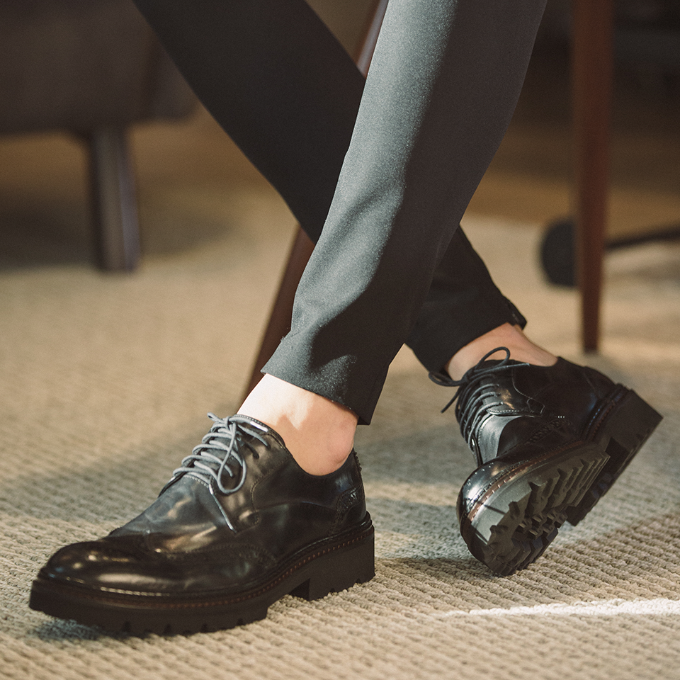 Sapato Derby Cap Toe