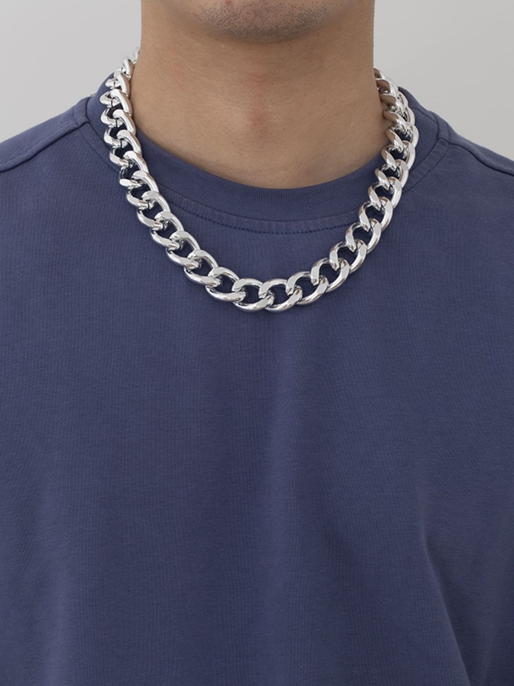 colar masculino aço inoxidável SHEIN