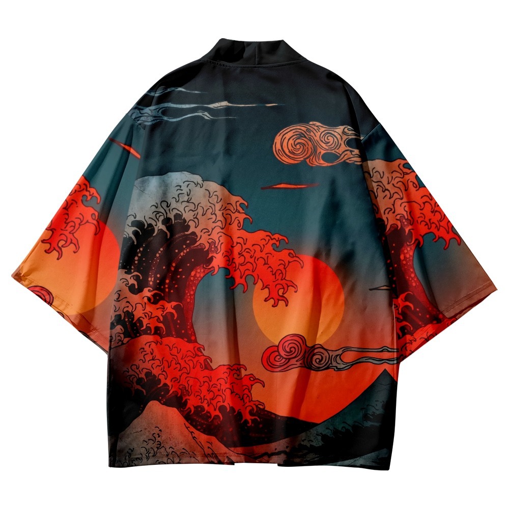 kimono estampado masculino