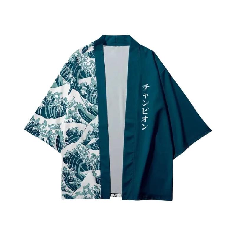 kimono estampado masculino