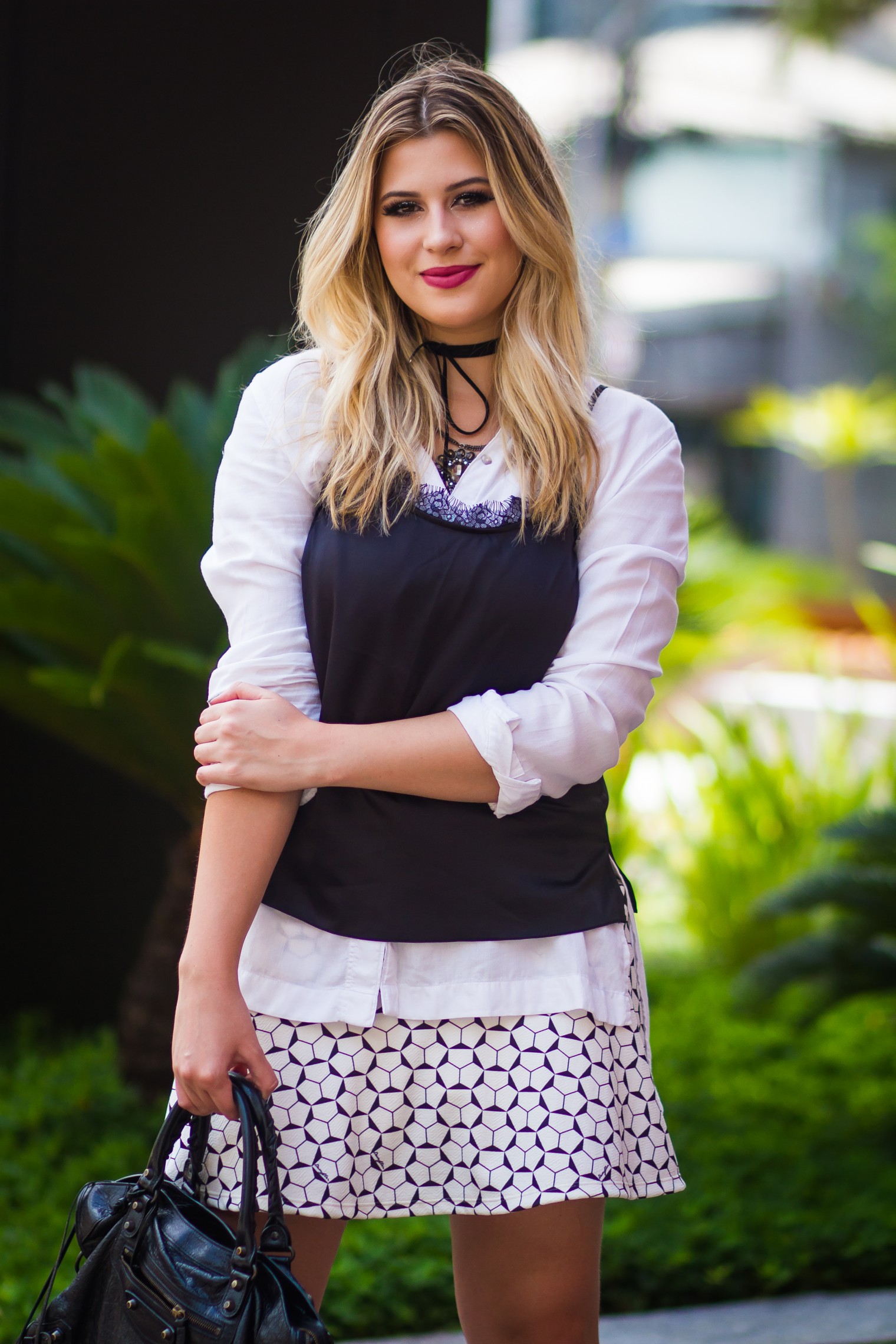 camisa e colete moda