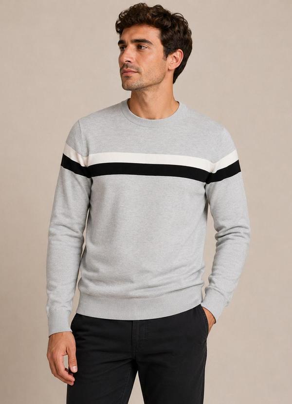 suéter masculino com zíper estampado