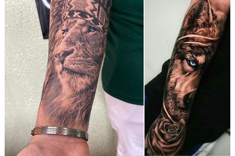 tatuador especialista em braço masculino