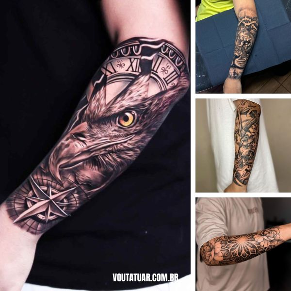 tatuagem masculina minimalista braço
