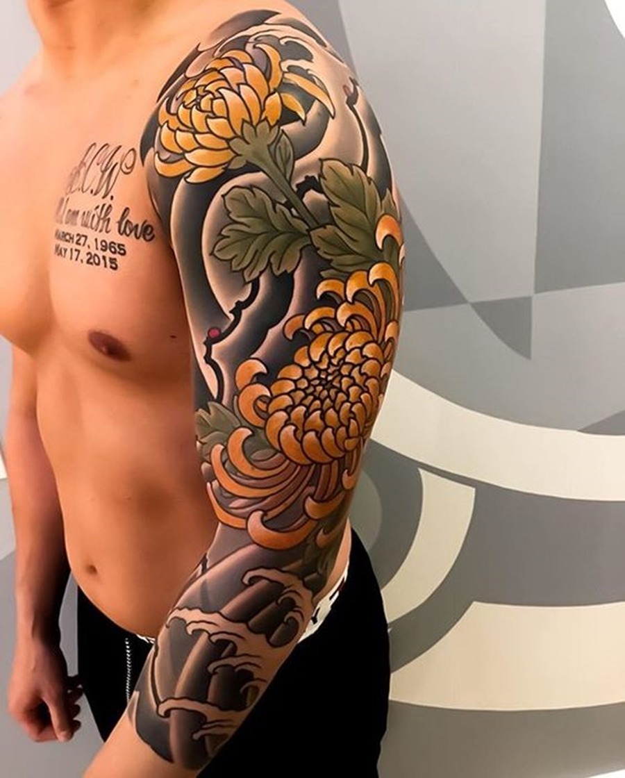 tatuagem masculina blackwork braço