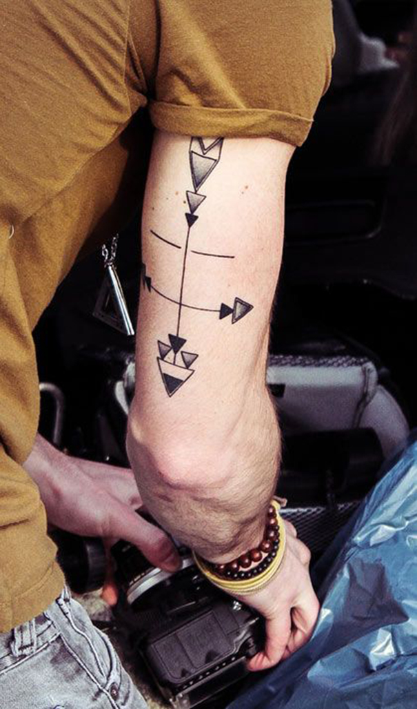 tatuagem masculina old school braço