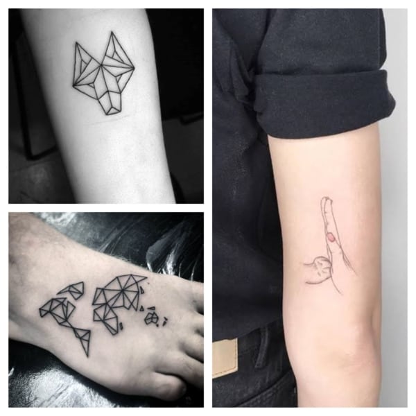 tatuagem de símbolo masculino pequeno