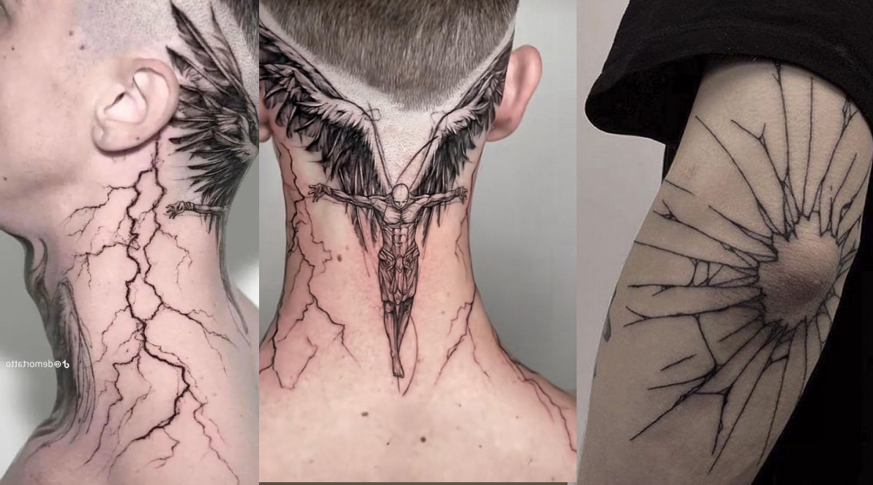 tatuagem de símbolo masculino pequeno