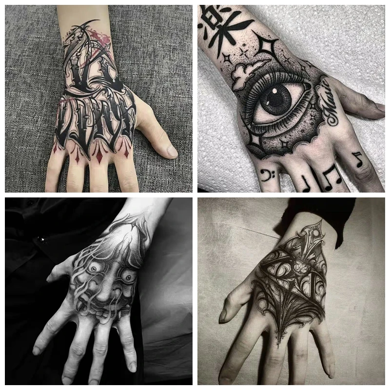 tatuagem fineline mão masculina