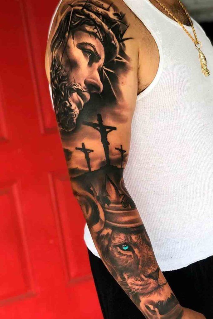 tatuagem braço fechado santos