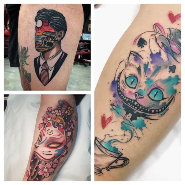 tatuagem nome alice homem