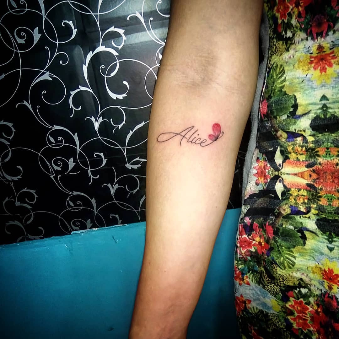 ideias tatuagem nome alice homem