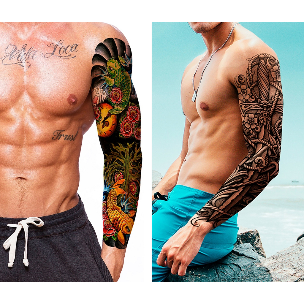 tatuagem old school rosa braço homem