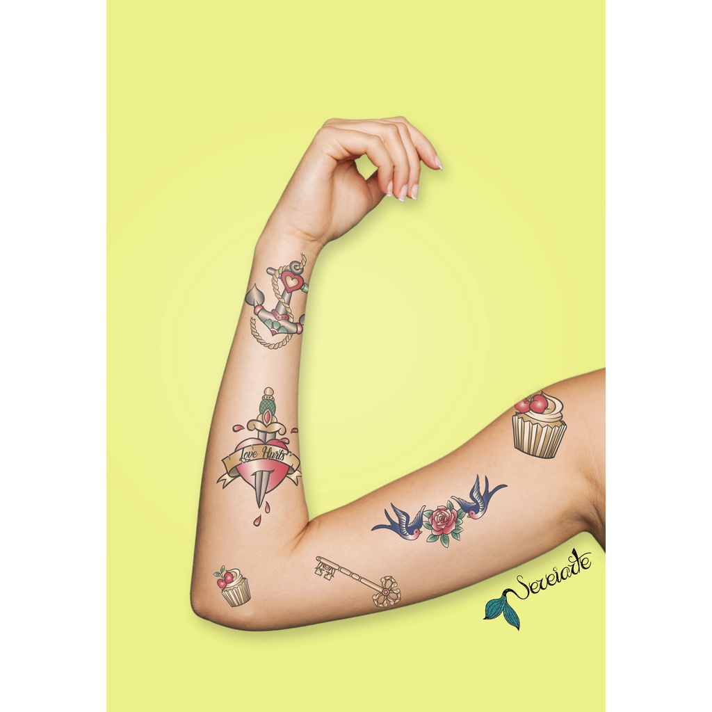 tatuagem old school águia braço