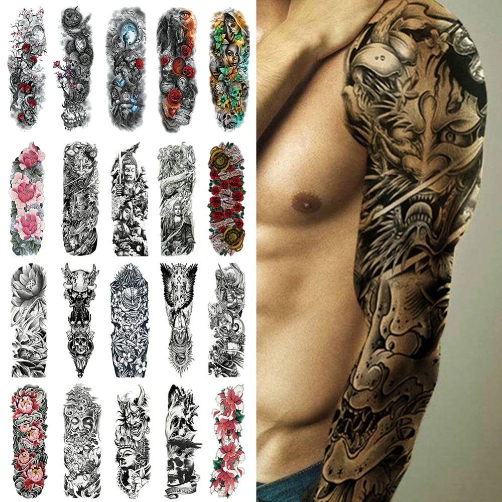 tatuagem blackwork old school braço