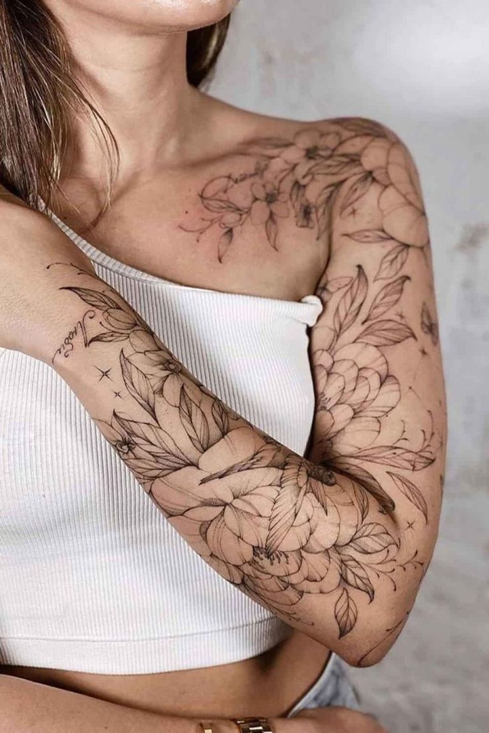 ideias de tatuagem braço feminino
