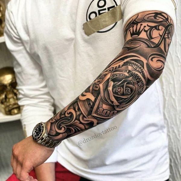 tatuagem oriental braço