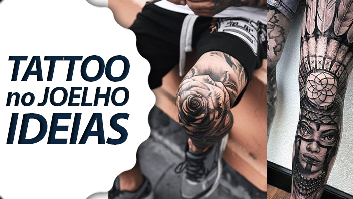 tatuagem circular joelho