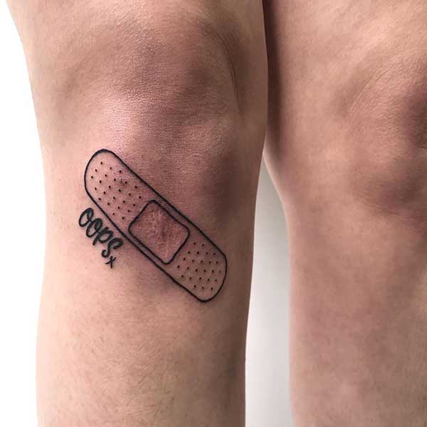 tatuagem na patela
