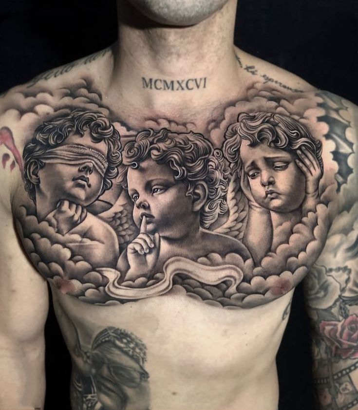 tatuagem peito masculino