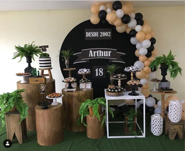 decoração aniversário homem simples