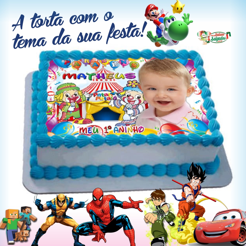 decoração bolo 1 ano menino