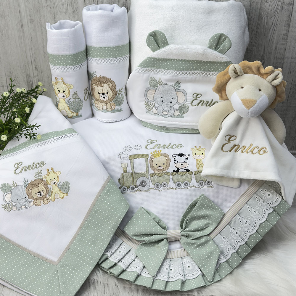 enxoval de bebê menino moderno
