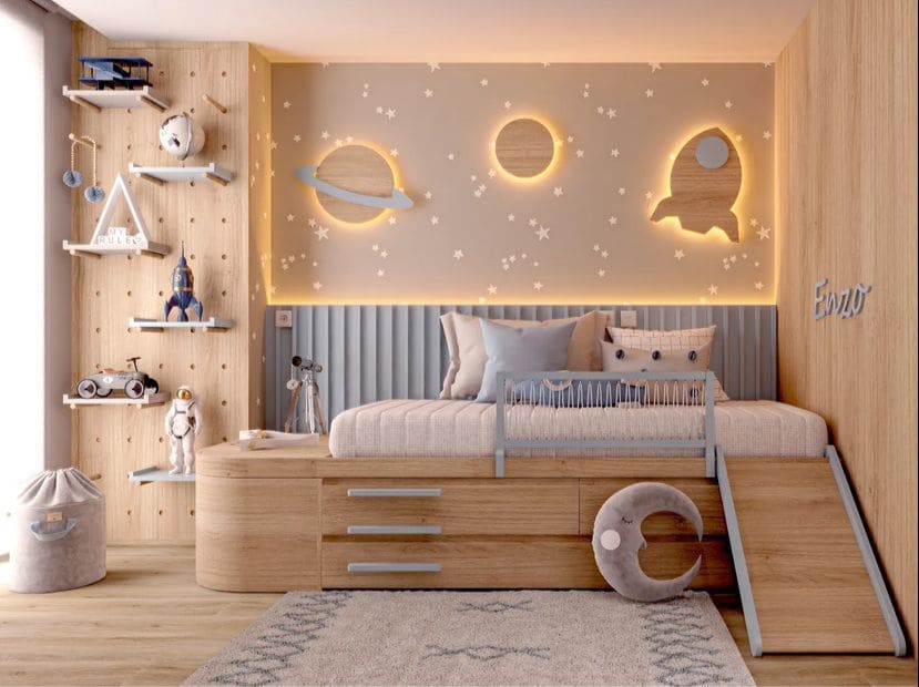 decoração de quarto de bebê menino