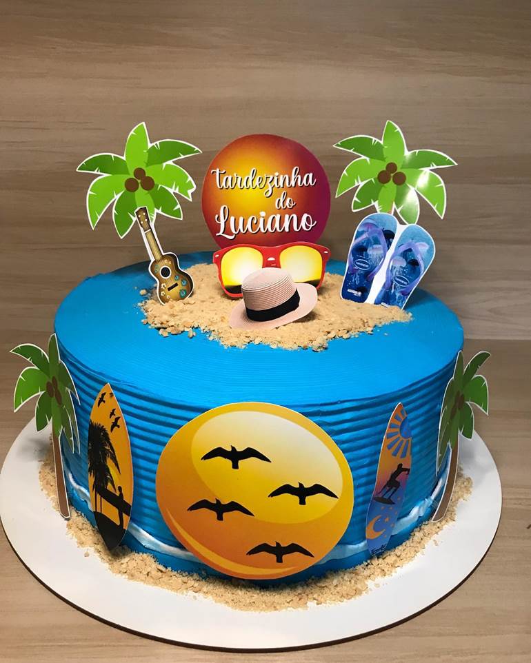 decoração de festa masculina verão