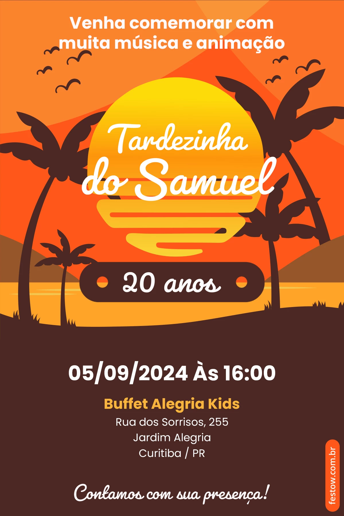 festa tropical masculina