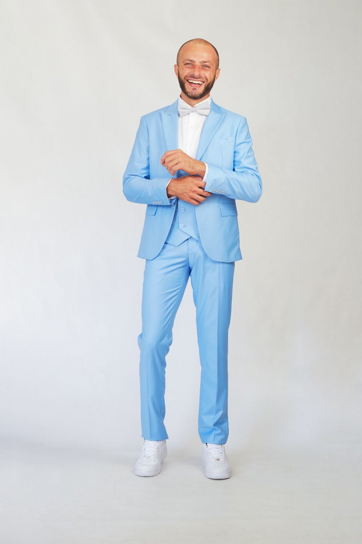 terno azul masculino look