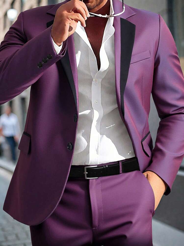 terno lavanda masculino