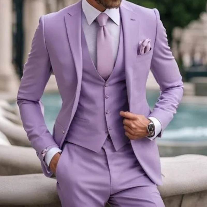 roupa casamento lilás masculino