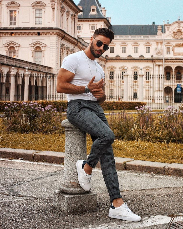 calça social masculina moderna