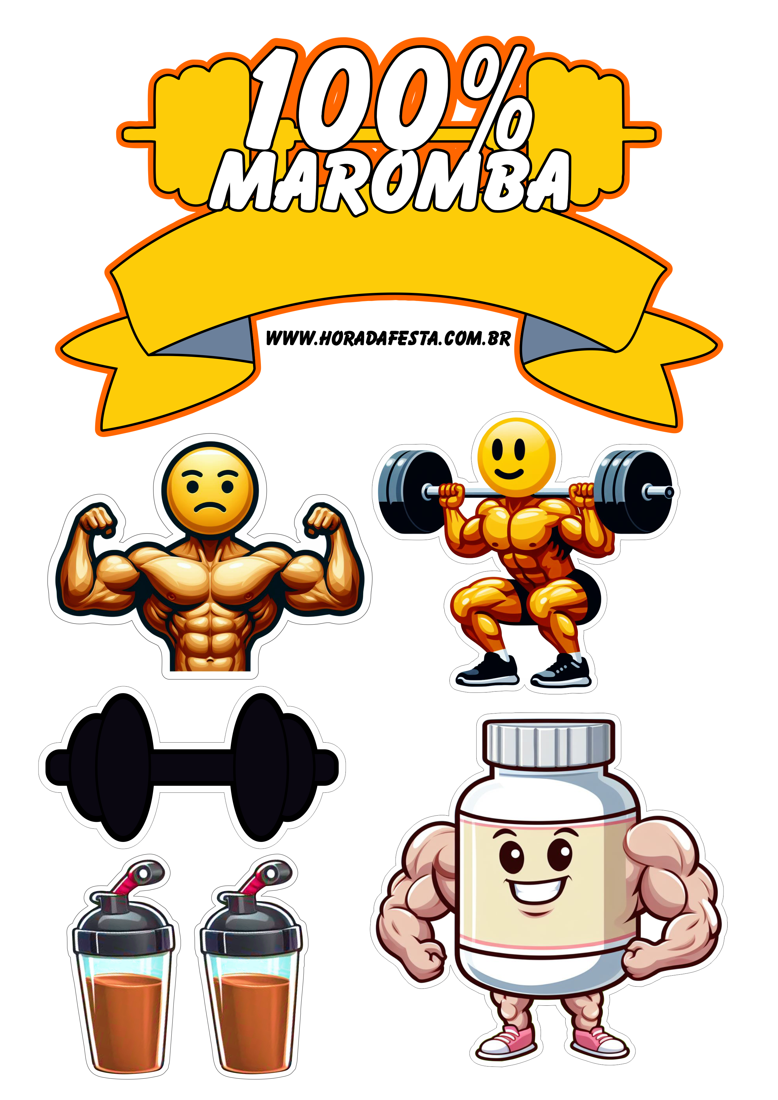 topo de bolo personalizado maromba