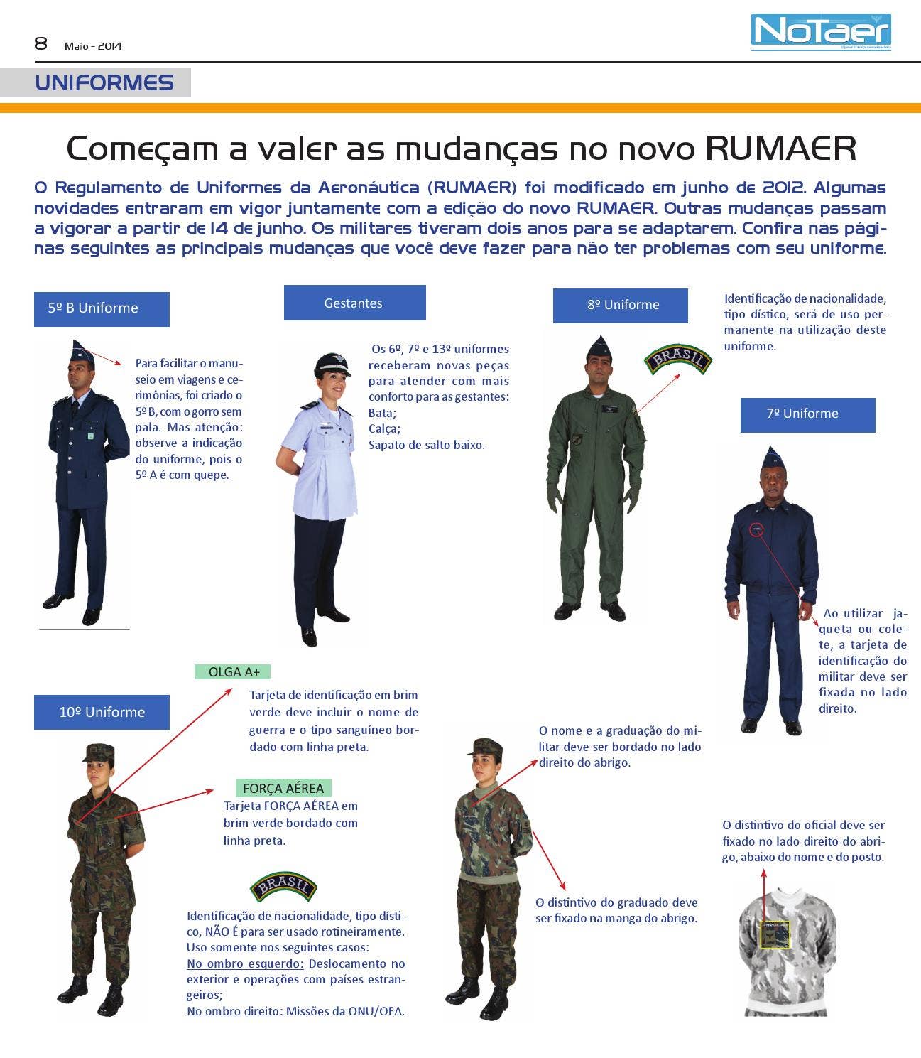 uniforme FAB masculino