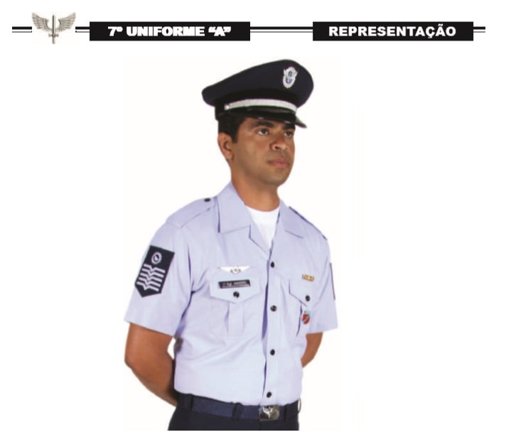 farda da aeronáutica homem