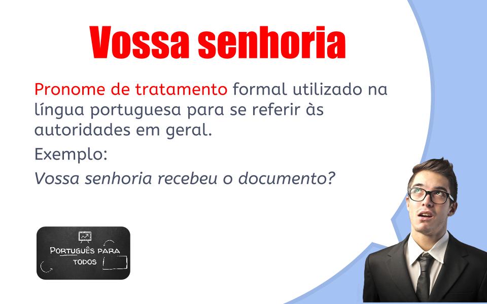 concordância vossa senhoria masculino